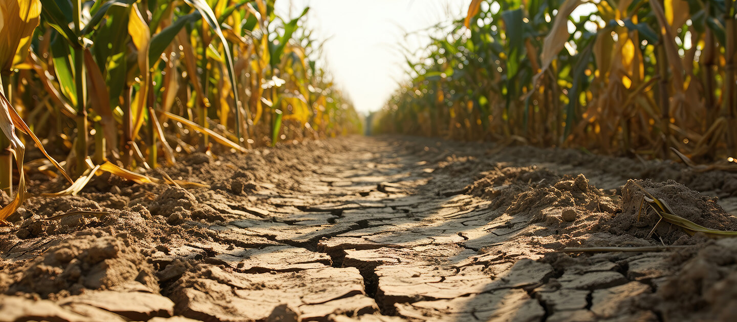 corn field drought
